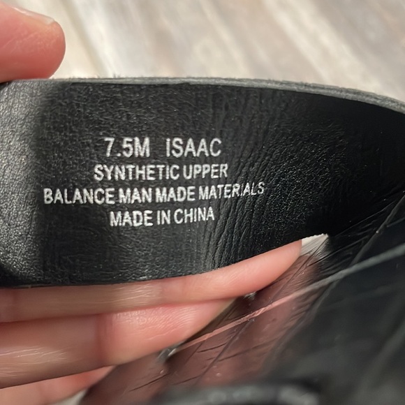 Dolce Vita Black Issac Croc Print Sandals - Picture 6 of 8